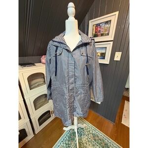 Women's Preppy Gingham Rain Jacket by ME JANE - Size X (14W)
